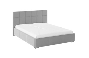 Кровать интерьерная РИО 1,8 с ПМ с ящиком светло-серый квадрат